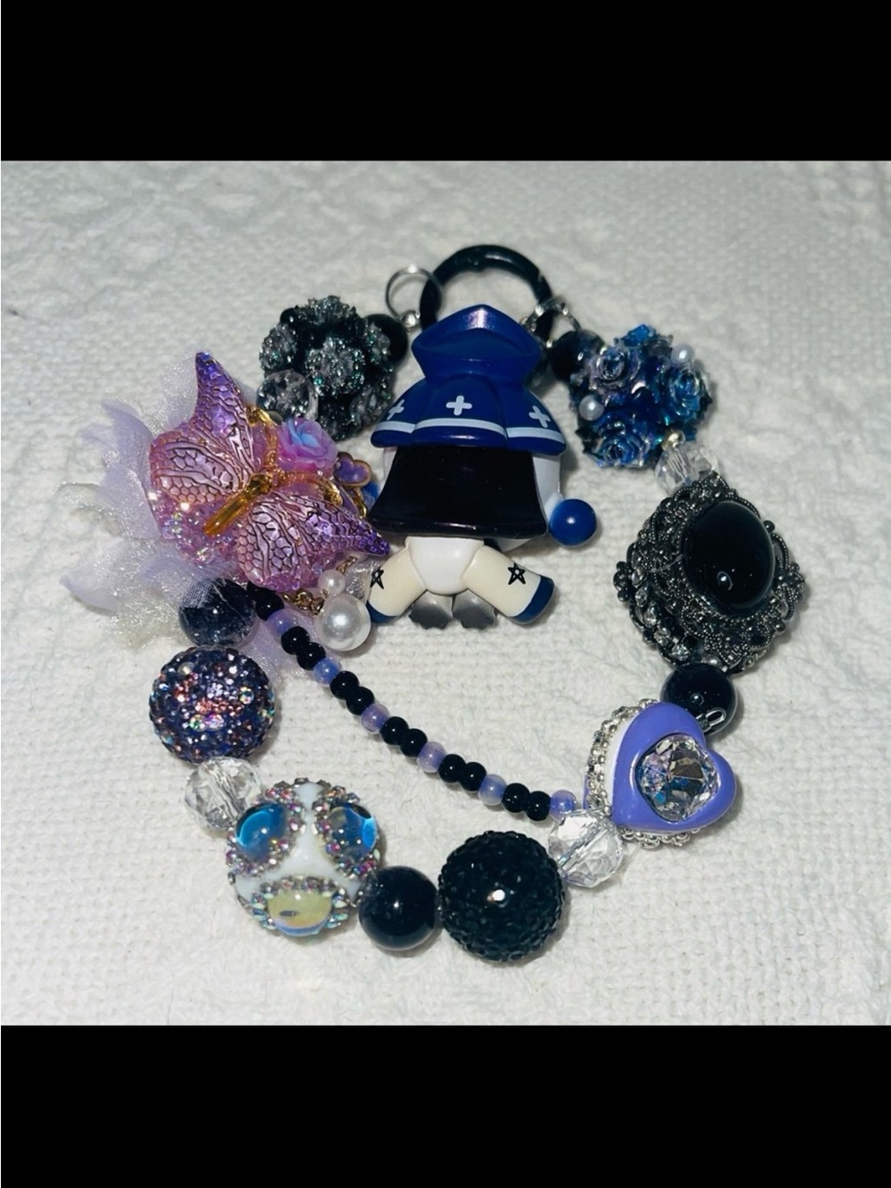 Skull Panda Phone Chain/Keychain - Picture 4 of 5